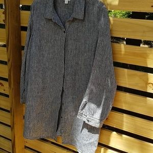 J.Jill cross-dyed Love Linen tunic